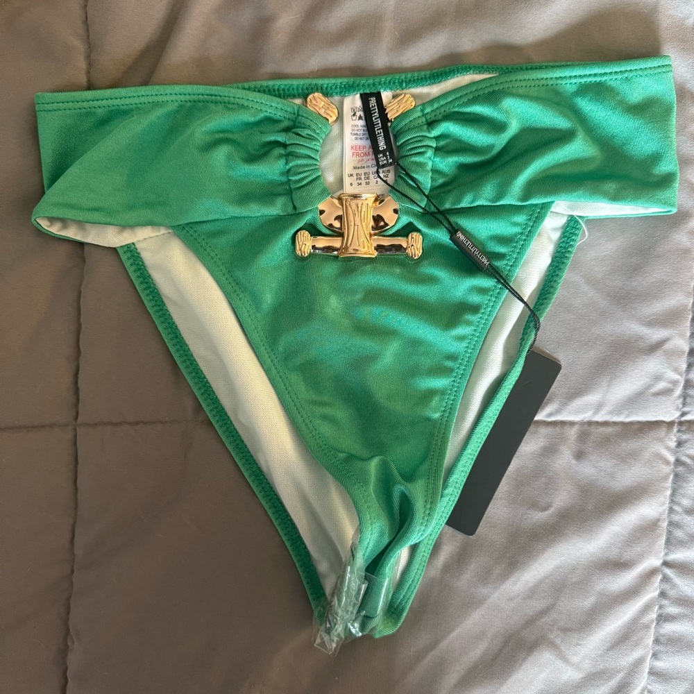 Green hammered trim pretty little thing bikini - Picture 4 of 10